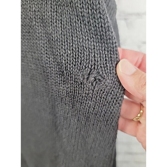 Vintage Work in progress full zip embroidered cardigan poinsettia Size L 14-16 - Picture 4 of 5